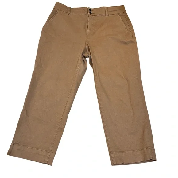 Everlane Women's Organic Straight-Leg Pant in Light Brown, Size 16 - Picture 4 of 5